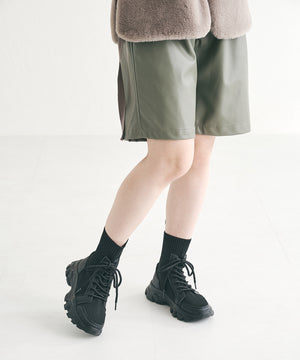 トラックソールレースアップニットブーツ/31438