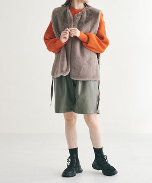 トラックソールレースアップニットブーツ/31438