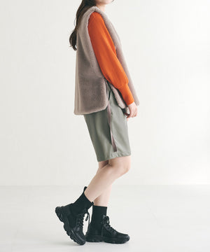 トラックソールレースアップニットブーツ/31438