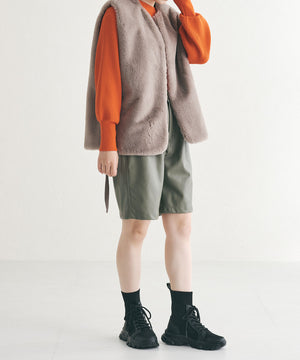 トラックソールレースアップニットブーツ/31438