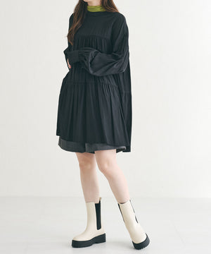 厚底ミドル丈サイドゴアブーツ/31439