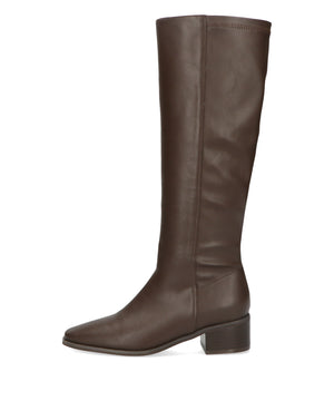 ストレッチミドルヒールロングブーツ/31502