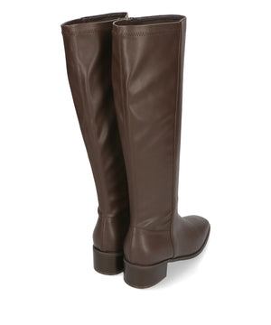 ストレッチミドルヒールロングブーツ/31502