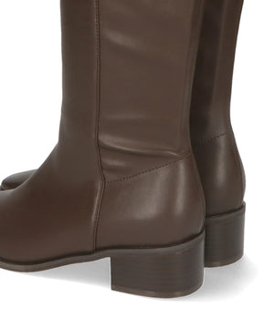 ストレッチミドルヒールロングブーツ/31502