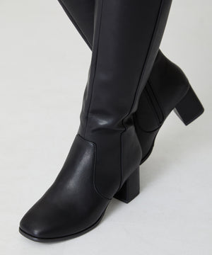 スクエアトゥヒールロングブーツ/31503