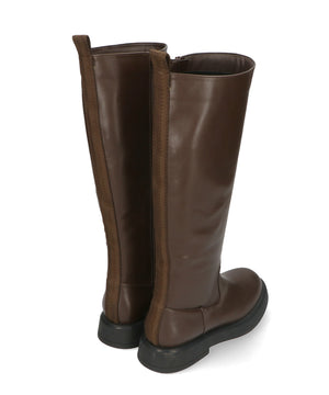 ラウンドトゥローヒールロングブーツ/31505