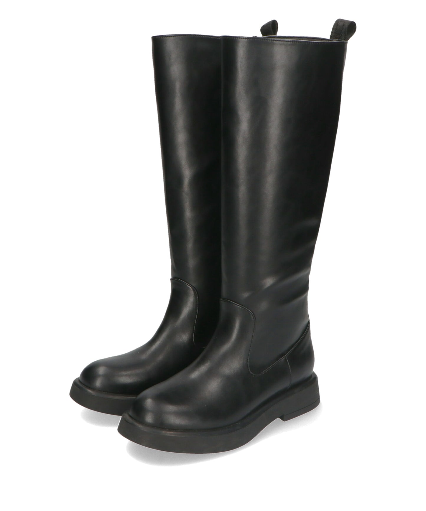 ラウンドトゥローヒールロングブーツ/31505