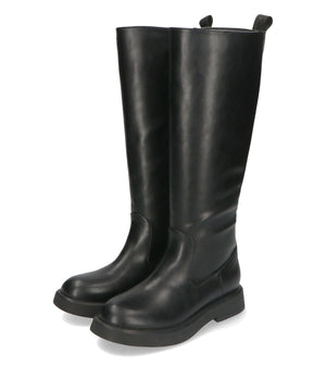 ラウンドトゥローヒールロングブーツ/31505