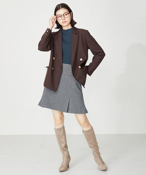 アーモンドトゥロングブーツ/31507