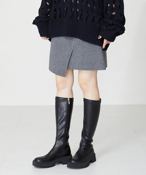 【WEB限定】厚底ストレッチロングブーツ/31508