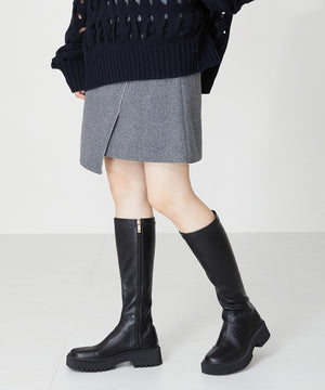 【WEB限定】厚底ストレッチロングブーツ/31508