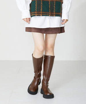 【WEB限定】厚底ストレッチロングブーツ/31508