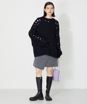 【WEB限定】厚底ストレッチロングブーツ/31508