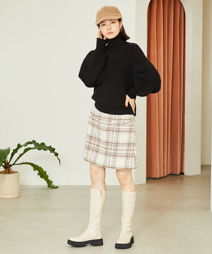 【WEB限定】厚底ストレッチロングブーツ/31508