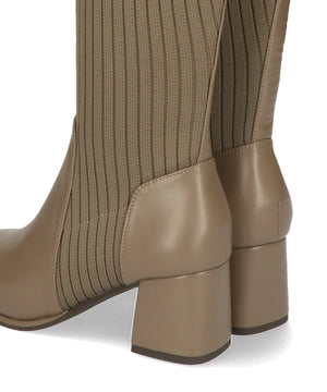 ニットロングヒールブーツ/31509