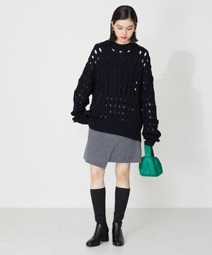 ニットロングヒールブーツ/31509