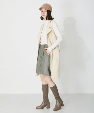 ニットロングヒールブーツ/31509