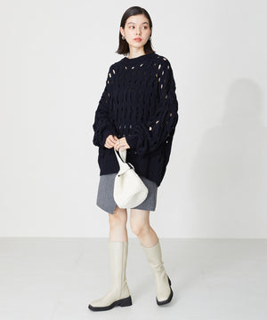 【WEB限定】スクエアトゥミドルブーツ/31510