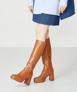 プラットフォームロングブーツ/31511