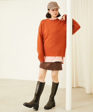 厚底サイドゴアロングブーツ/31512