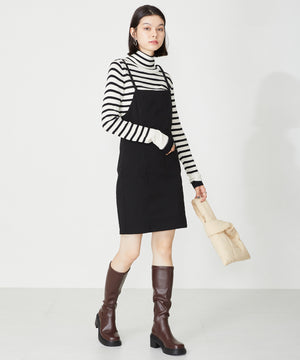 厚底ストレッチヒールロングブーツ/31514