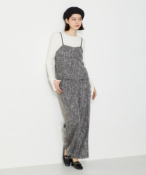 メタリックラインビットヒールローファー/32303