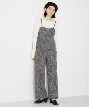 メタリックラインビットヒールローファー/32303