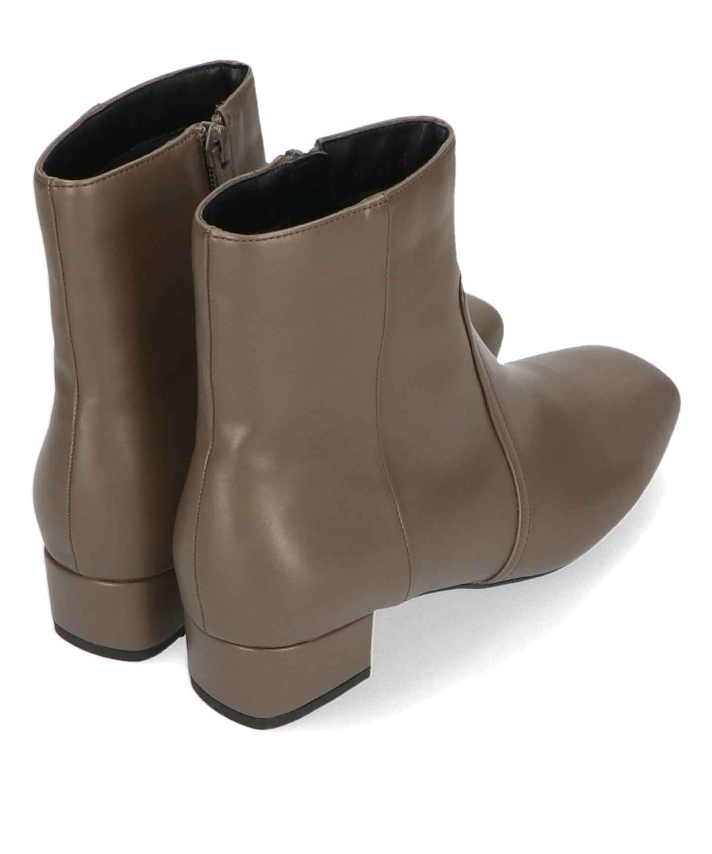 スクエアトゥプレーンショートブーツ/32401