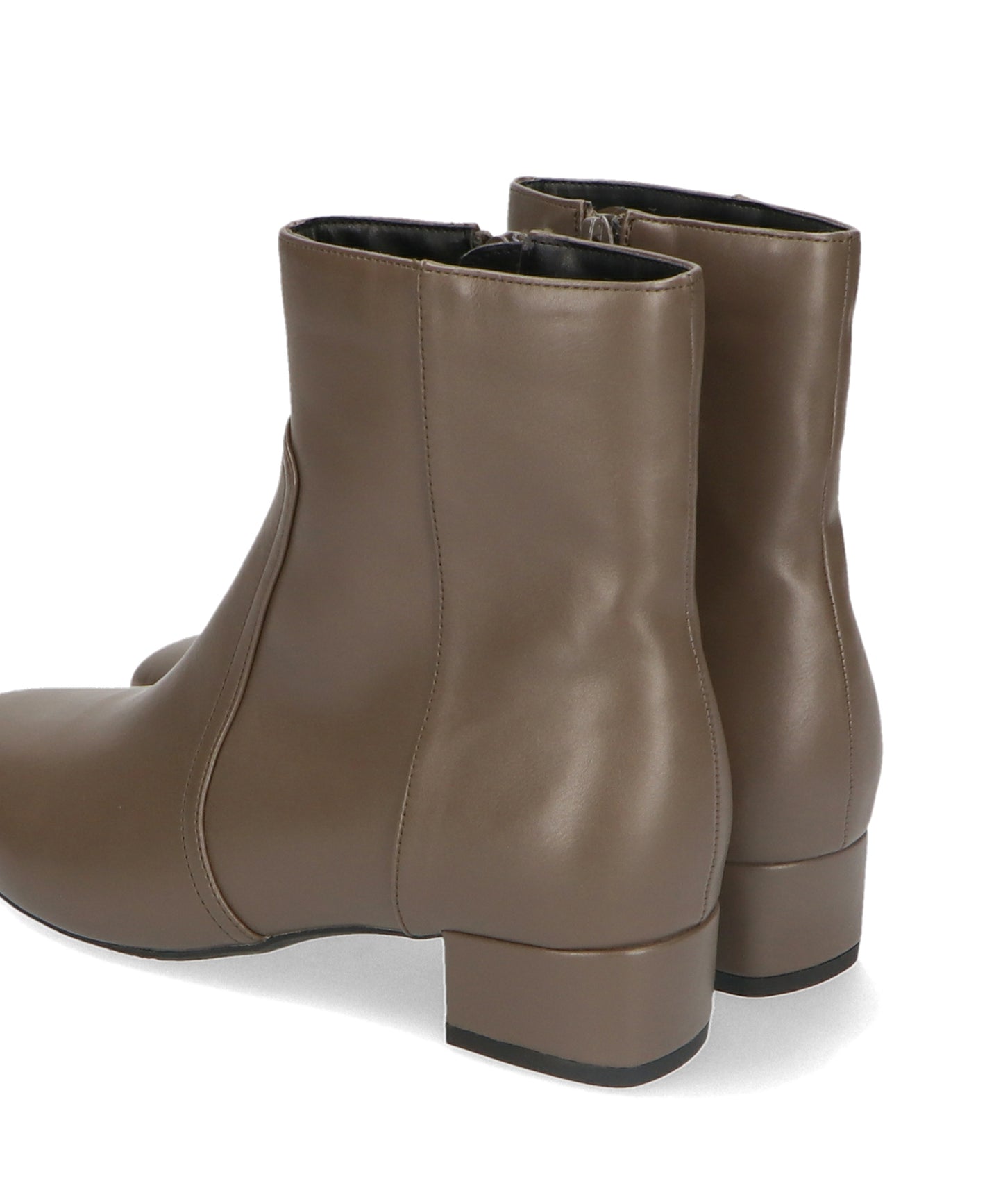 スクエアトゥプレーンショートブーツ/32401