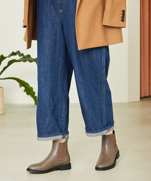 フラットサイドゴアショートブーツ/32403