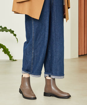 フラットサイドゴアショートブーツ/32403