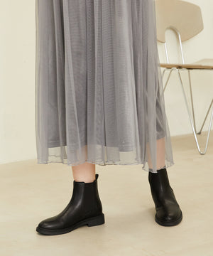 フラットサイドゴアショートブーツ/32403