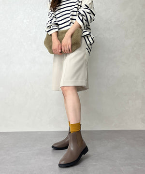 フラットサイドゴアショートブーツ/32403