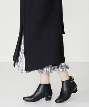 【WEB限定】メタリックラインベルトヒールブーツ/32404