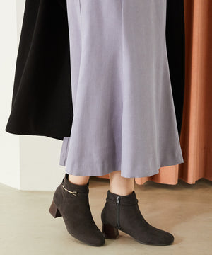 ビットモチーフミドルヒールブーツ/32406