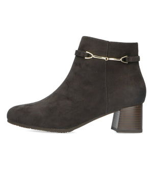 ビットモチーフミドルヒールブーツ/32406