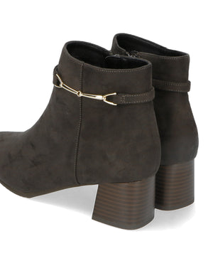 ビットモチーフミドルヒールブーツ/32406