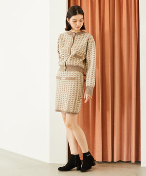 ビットモチーフミドルヒールブーツ/32406