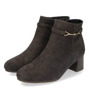 ビットモチーフミドルヒールブーツ/32406