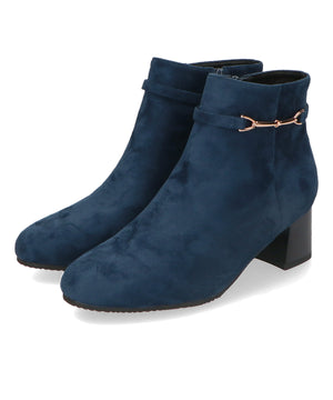 ビットモチーフミドルヒールブーツ/32406