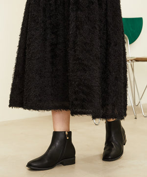 【WEB限定】ゴールドジップスクエアトゥブーツ/32408