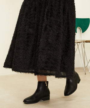 【WEB限定】ゴールドジップスクエアトゥブーツ/32408