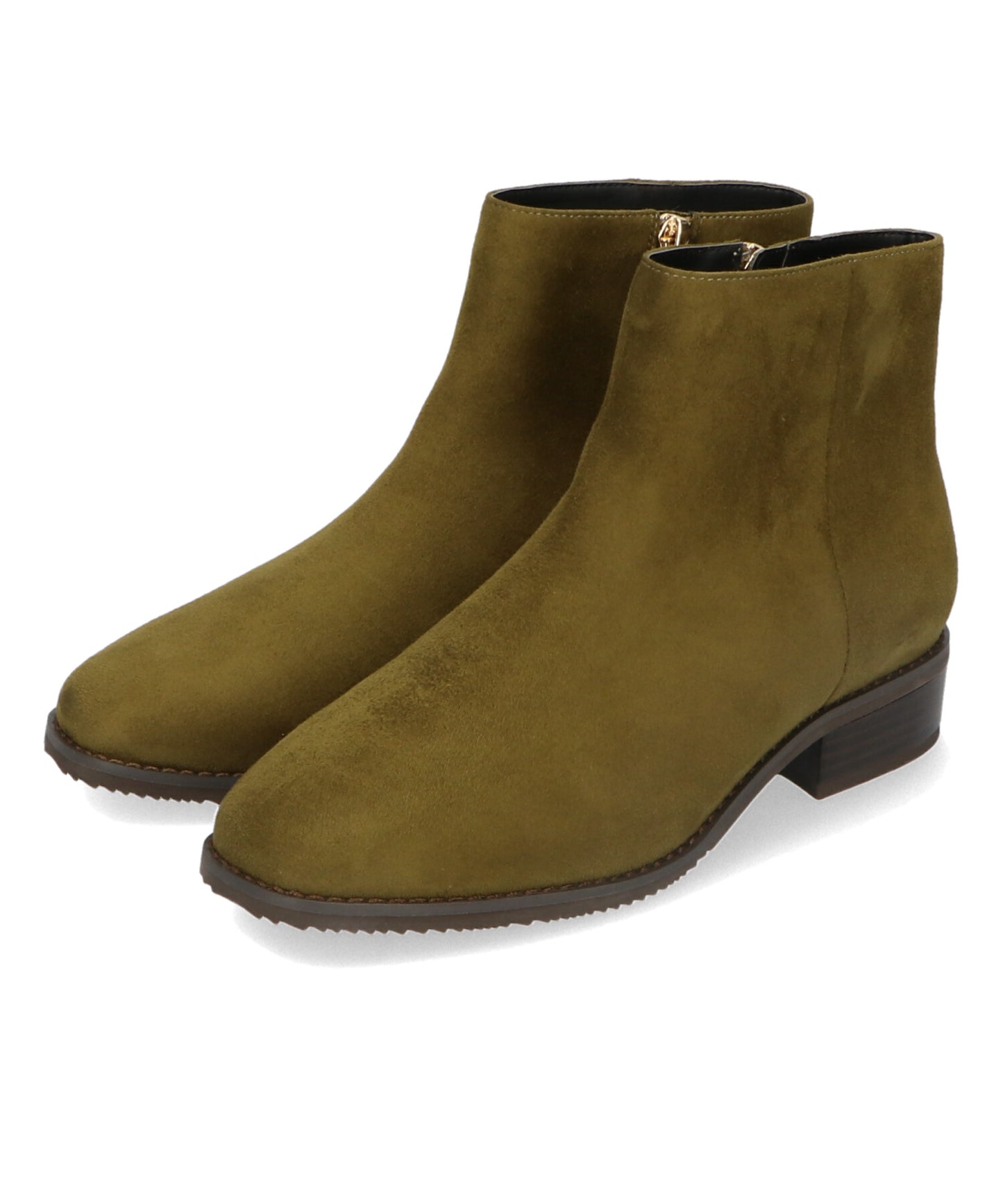 【WEB限定】ゴールドジップスクエアトゥブーツ/32408