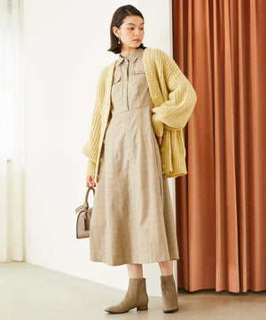 スクエアトゥラウンドヒールブーツ/32409