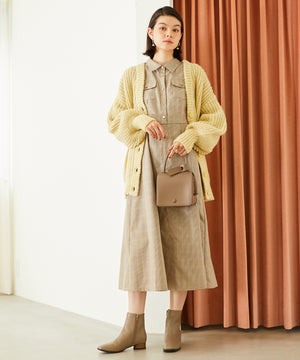 スクエアトゥラウンドヒールブーツ/32409