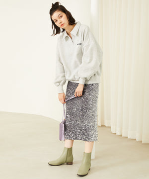 スクエアトゥラウンドヒールブーツ/32409