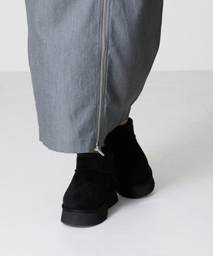 【WEB限定】厚底ムートンショートブーツ/35401