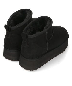 【WEB限定】厚底ムートンショートブーツ/35401