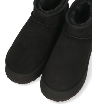 【WEB限定】厚底ムートンショートブーツ/35401