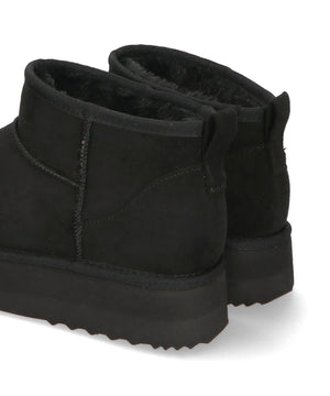 【WEB限定】厚底ムートンショートブーツ/35401